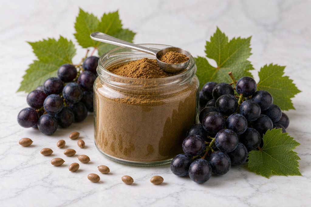 Grape seed extract standardized to OPC 95% as a nutraceutical and skincare raw material